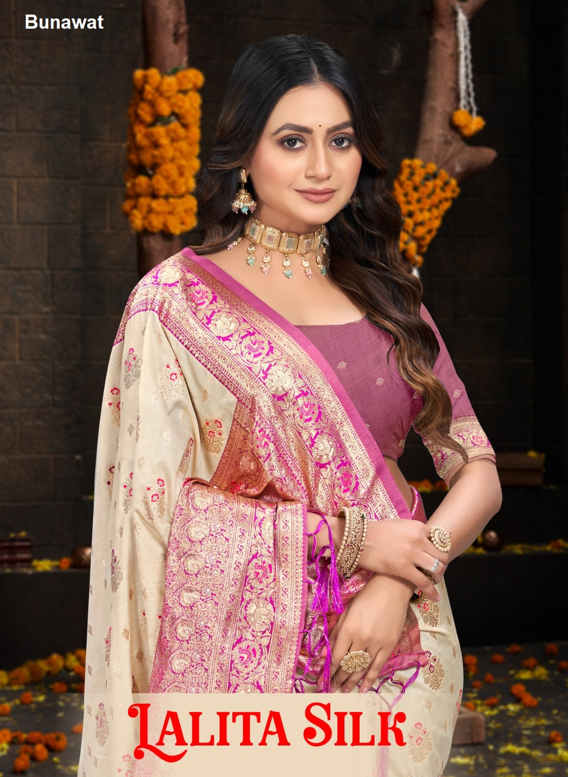 Lalita Silk Bunawat Sarees Exporter Gujarat