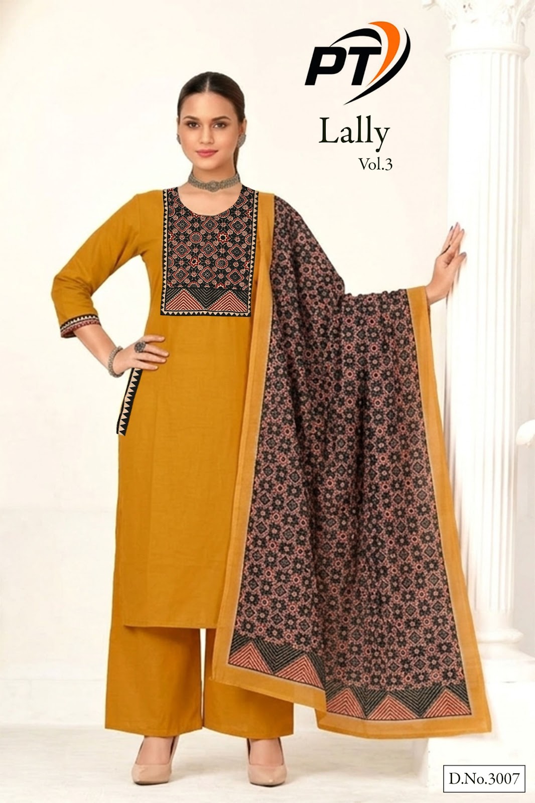 Lally Vol 3 Pt Cotton Readymade Plazzo Style Suits Wholesaler India