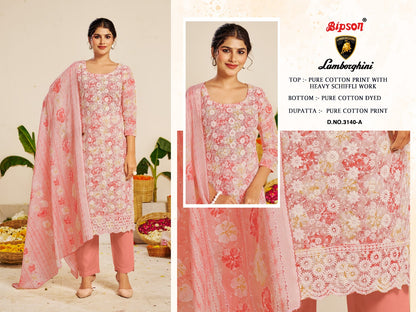 Lamborghini 3140 Bipson Prints Pure Cotton Pant Style Suits Supplier