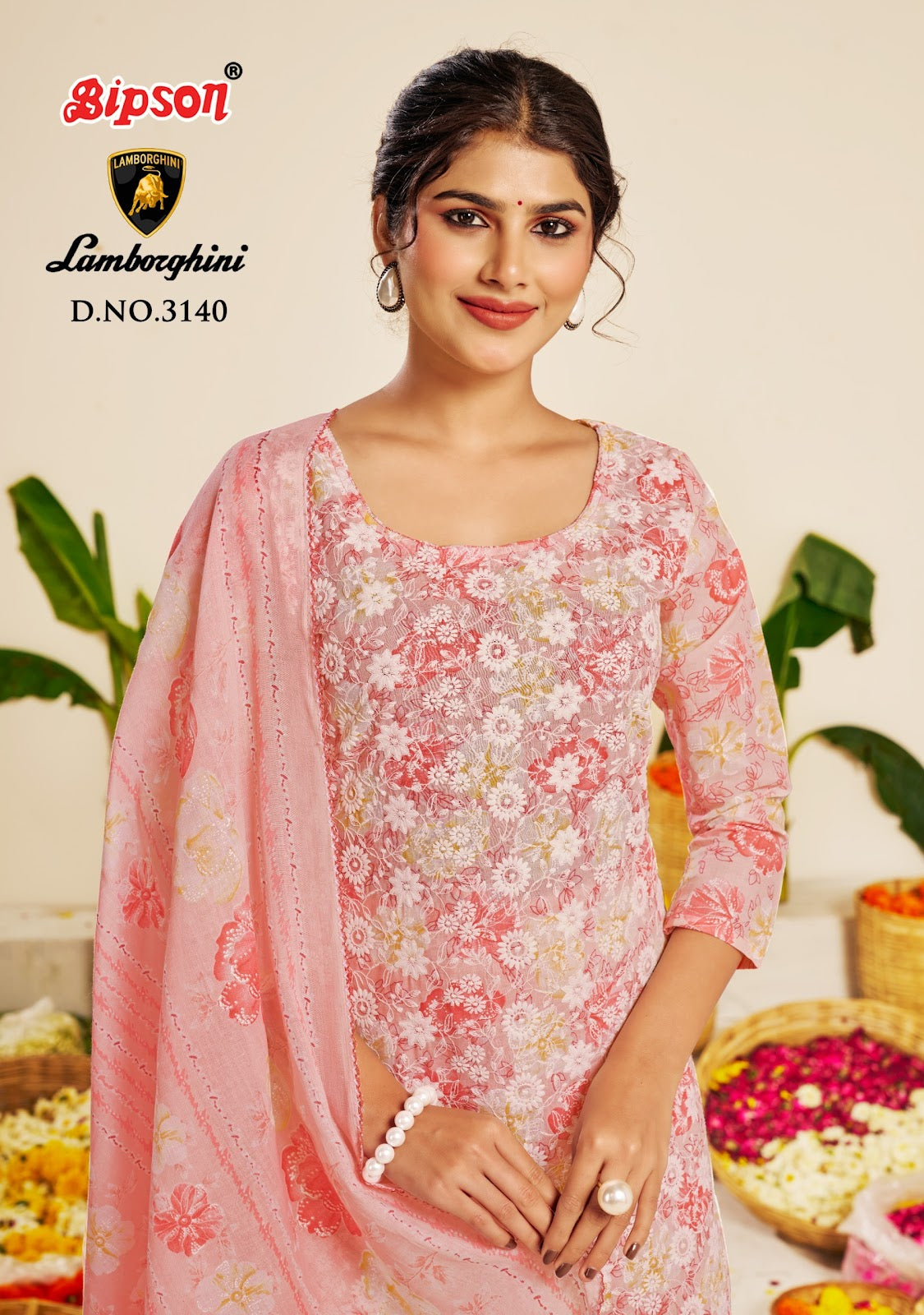 Lamborghini 3140 Bipson Prints Pure Cotton Pant Style Suits Supplier