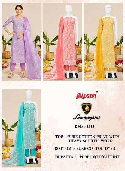 Lamborghini 3142 Bipson Prints Pure Cotton Pant Style Suits Manufacturer