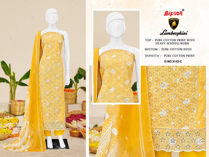 Lamborghini 3142 Bipson Prints Pure Cotton Pant Style Suits Manufacturer