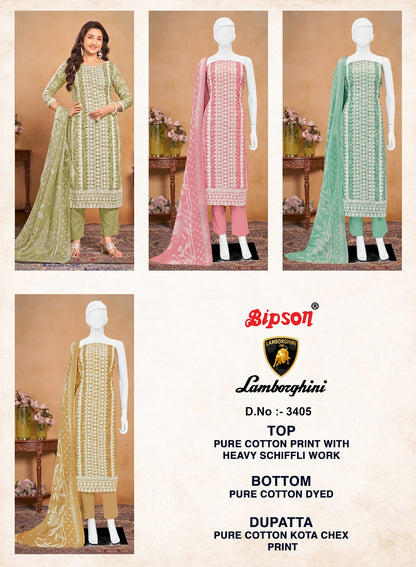 Lamborghini 3405 Bipson Prints Pure Cotton Pant Style Suits Manufacturer India