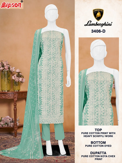 Lamborghini 3406 Bipson Prints Pure Cotton Pant Style Suits Supplier India