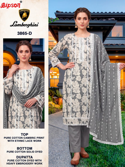 Lamborghini 3865 Bipson Prints Cotton Pant Style Suits Manufacturer India