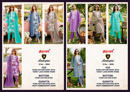 Lamborghini 3944-3946 Bipson Prints Cotton Pant Style Suits Wholesaler Ahmedabad