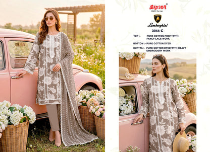 Lamborghini 3944-3946 Bipson Prints Cotton Pant Style Suits Wholesaler Ahmedabad