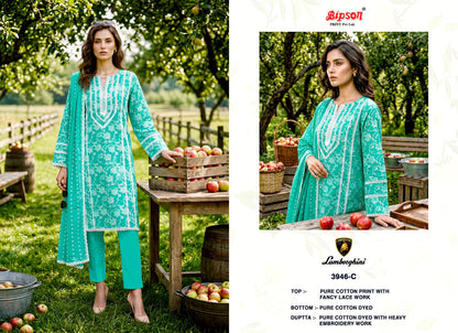 Lamborghini 3944-3946 Bipson Prints Cotton Pant Style Suits Wholesaler Ahmedabad