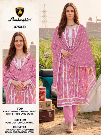 Lamborgini 3753 Bipson Prints Cotton Pant Style Suits Wholesale