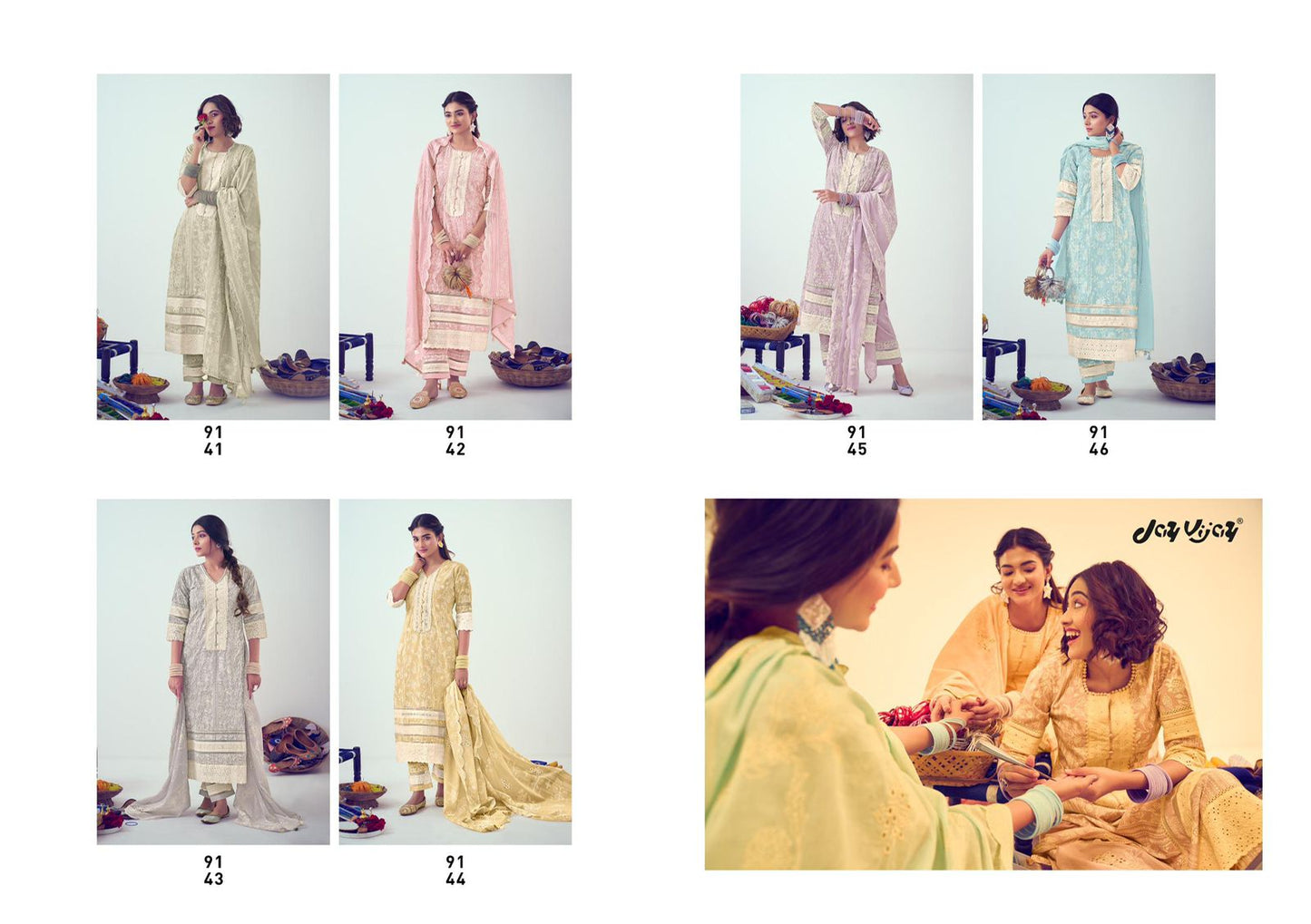 Lamha Vol 2 Jay Vijay Cotton Linen Khadi Pant Style Suits