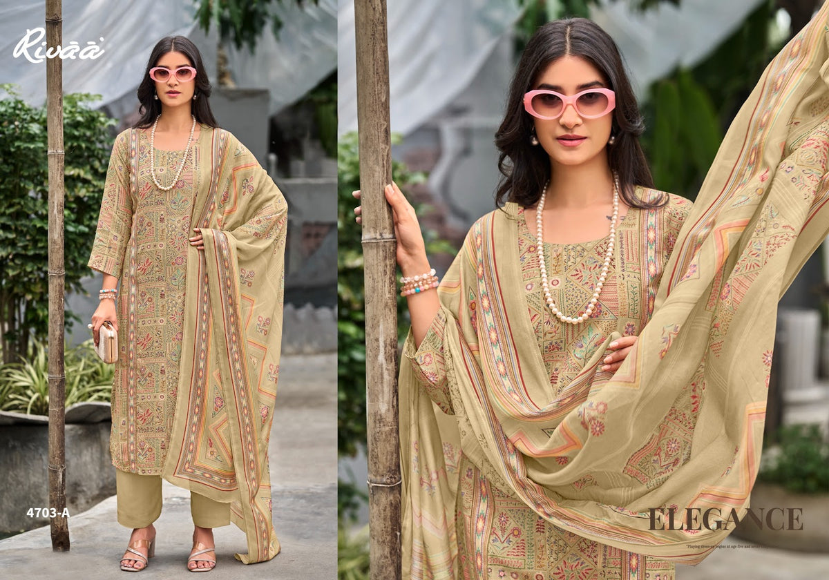 Lamhe 12 Rivaa Bemberg Pashmina Suits Wholesale Price
