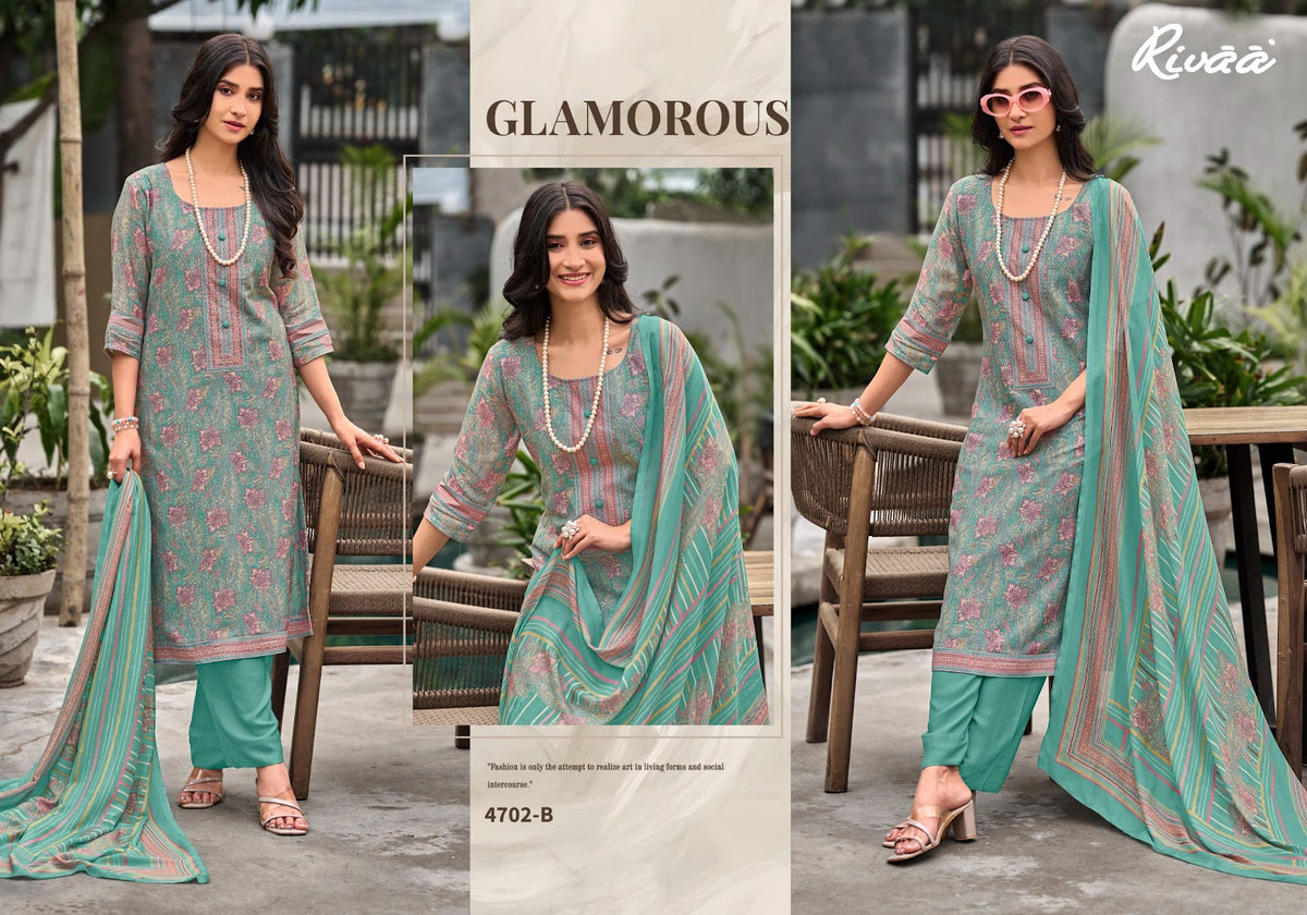 Lamhe 12 Rivaa Bemberg Pashmina Suits Wholesale Price