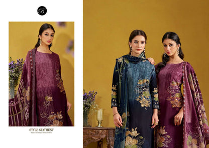 Lamhe Belliza Designer Studio Viscose Rayon Karachi Salwar Suits Exporter