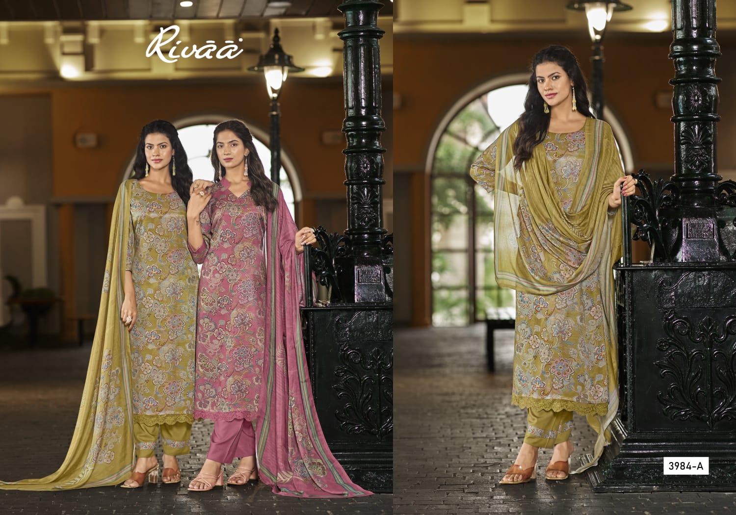 Sinhan Aksr Roman Silk Readymade Plazzo Style Suits Supplier
