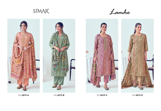 Lamhe Simar Viscose Muslin Pant Style Suits Manufacturer Ahmedabad