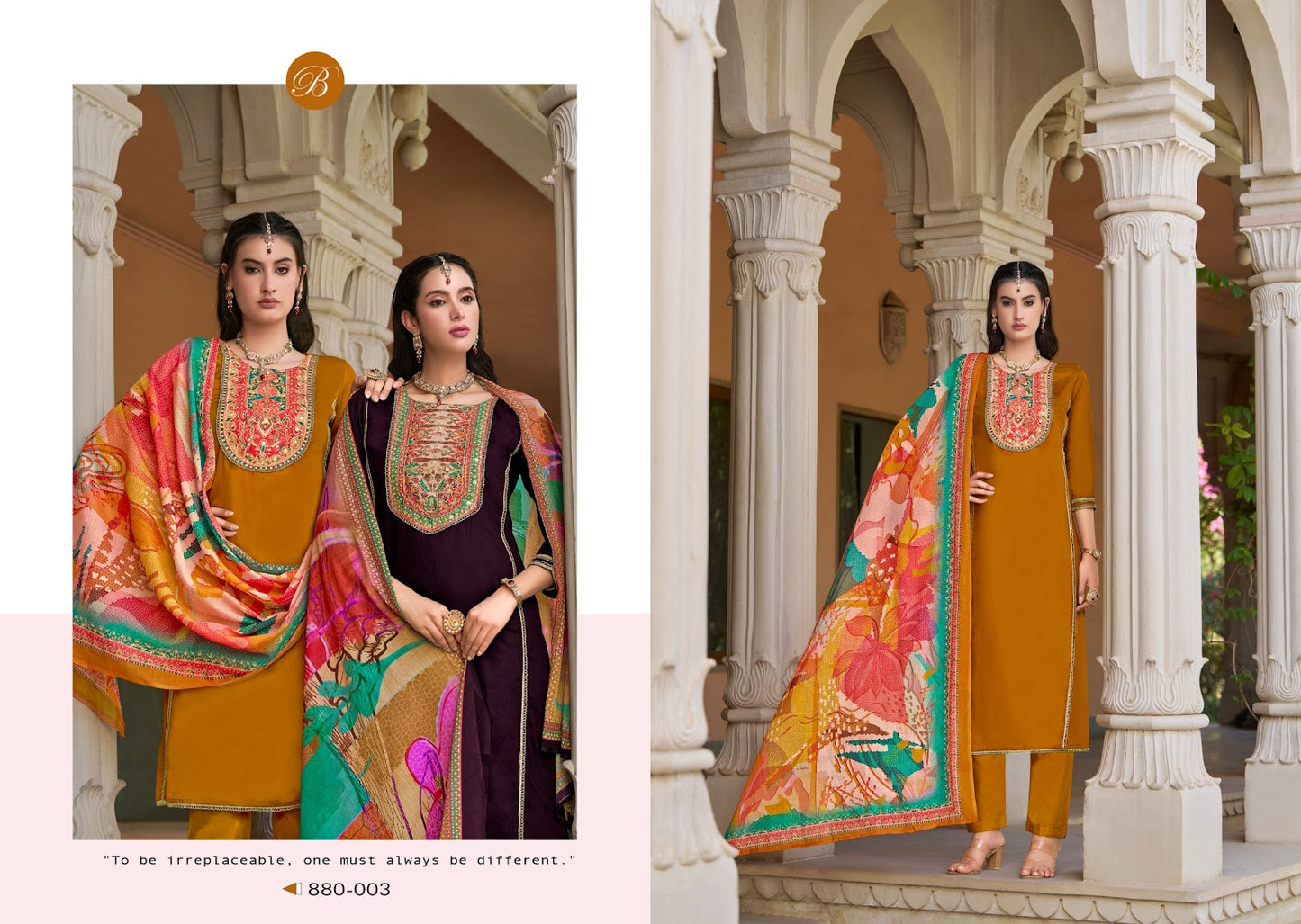 Lamia Belliza Designer Studio Pure Jam Karachi Salwar Suits Exporter Gujarat