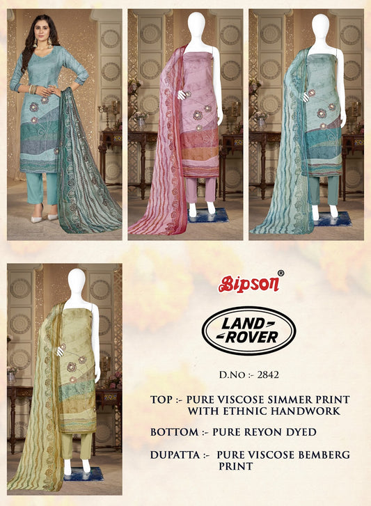 Land Rover 2842 Bipson Prints Viscose Simmer Pant Style Suits Manufacturer Ahmedabad