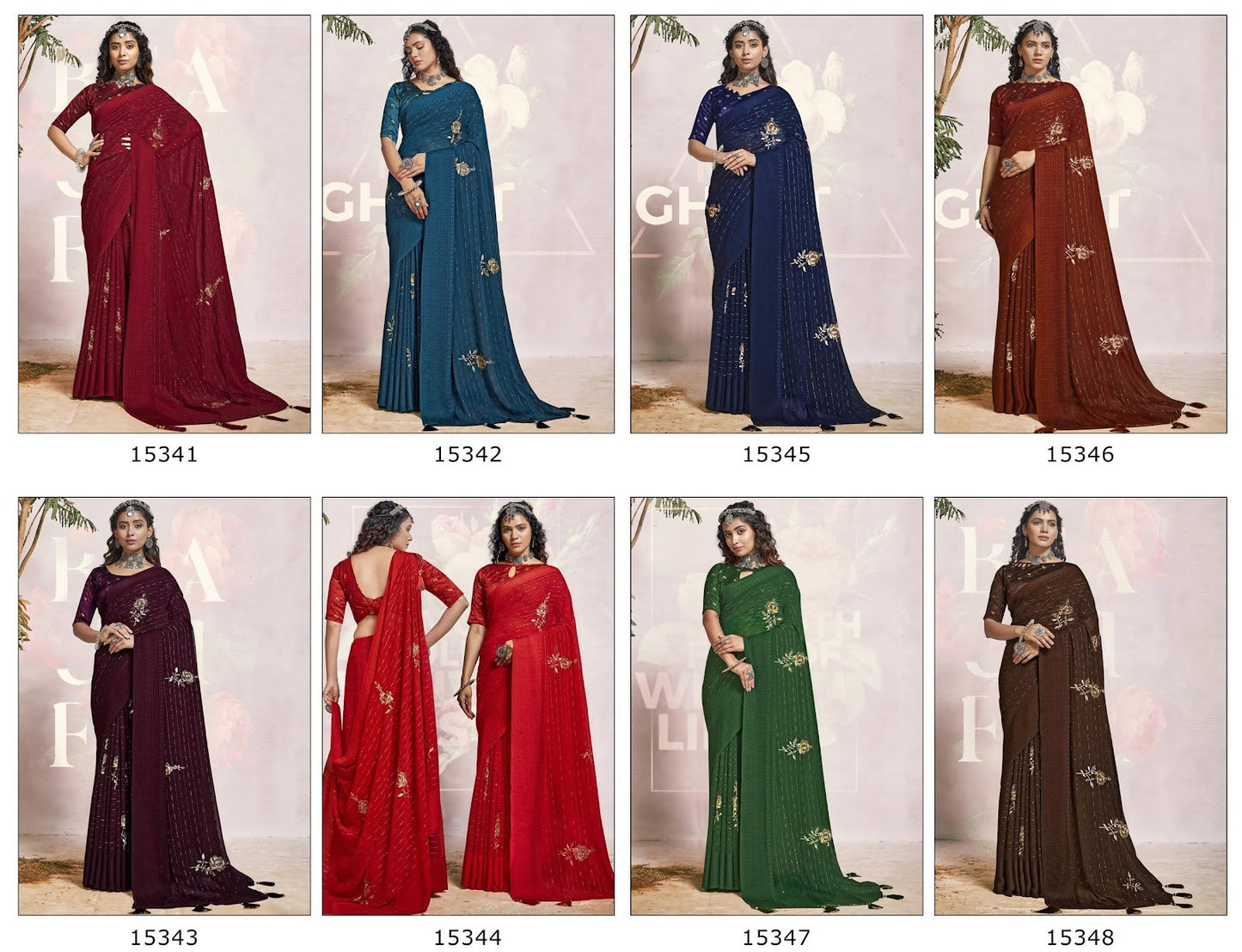 Lara Vallabhi Prints Georgette Sarees Exporter Gujarat