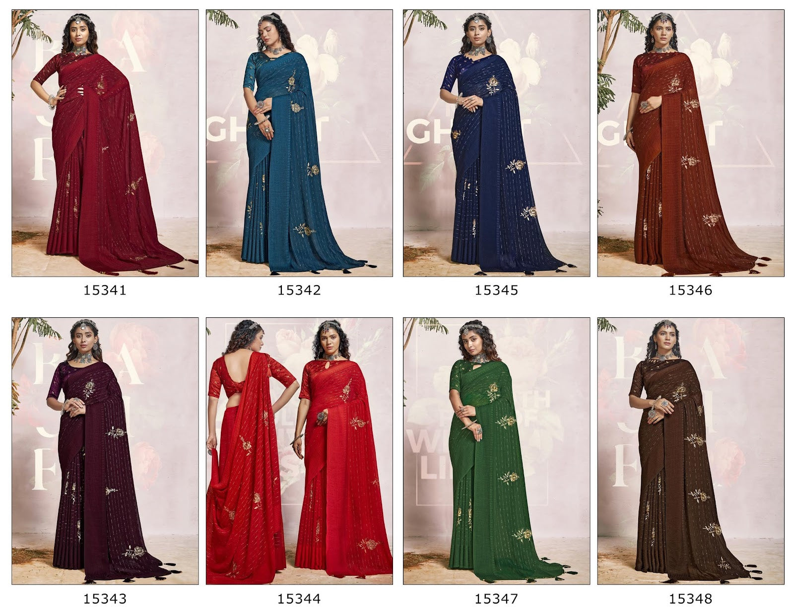 Lara Vallabhi Prints Georgette Sarees Exporter Gujarat