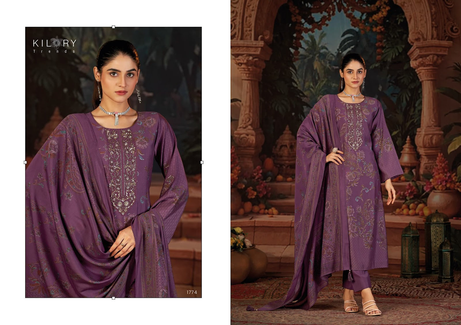 Larana Kilory Modal Silk Pant Style Suits Wholesaler