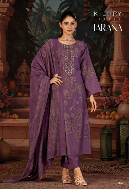 Larana Kilory Modal Silk Pant Style Suits Wholesaler