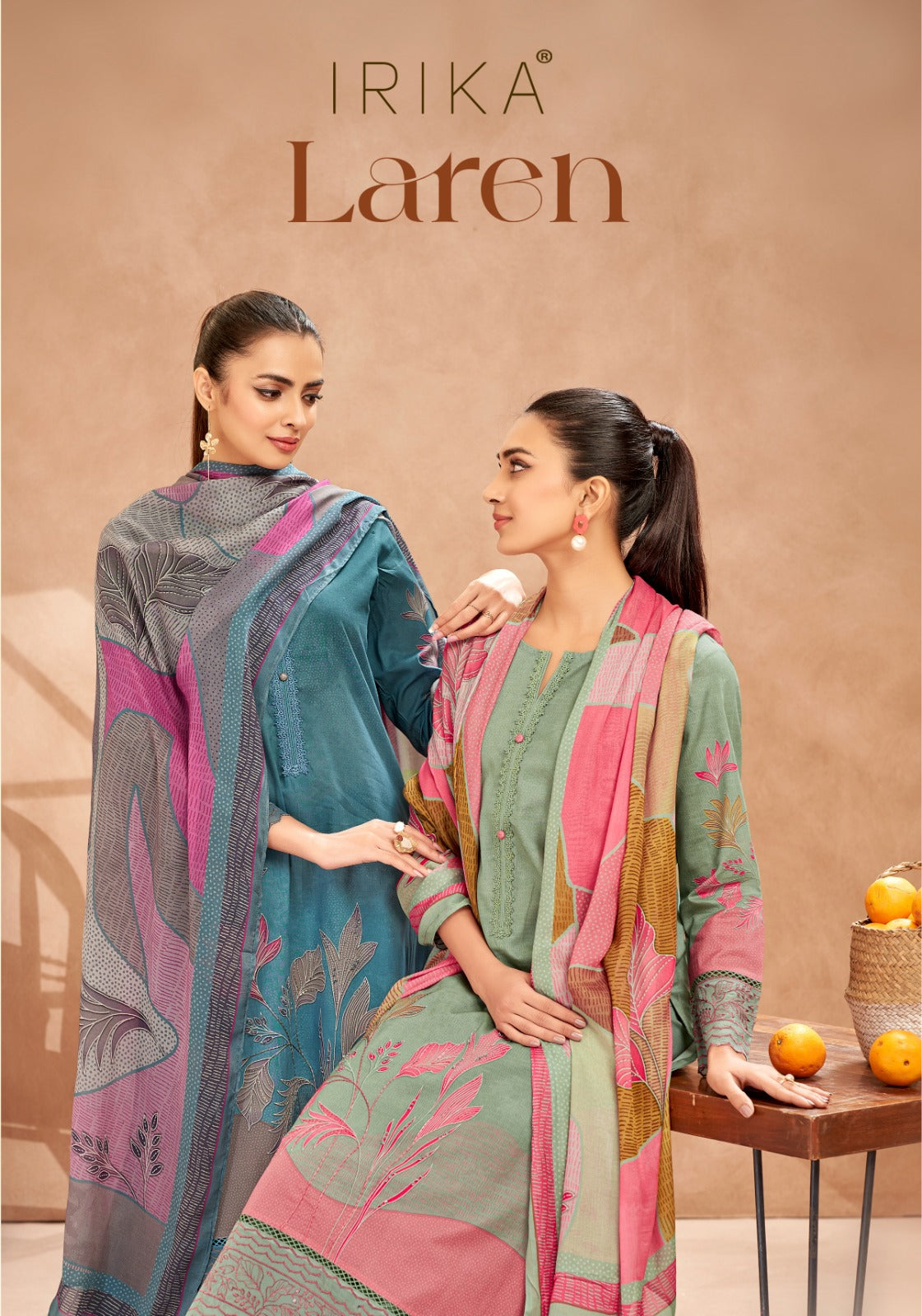 Laren Irika Cambric Cotton Plazzo Style Suits Wholesaler