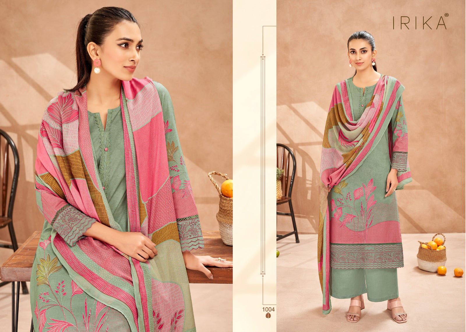 Laren Irika Cambric Cotton Plazzo Style Suits Wholesaler