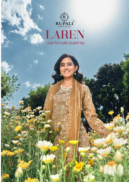 Laren Rupali Jaam Satin Pant Style Suits Wholesale Rate