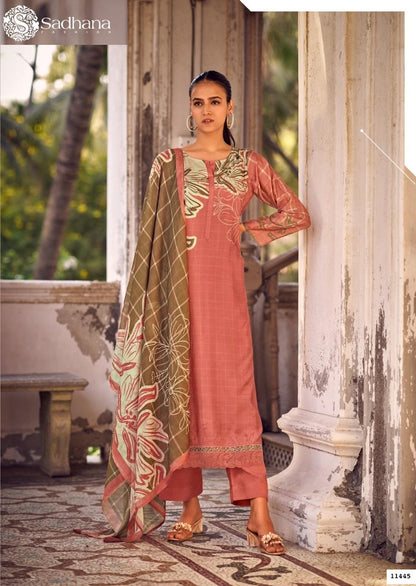 Larisa Sadhana Pure Muslin Pant Style Suits Supplier