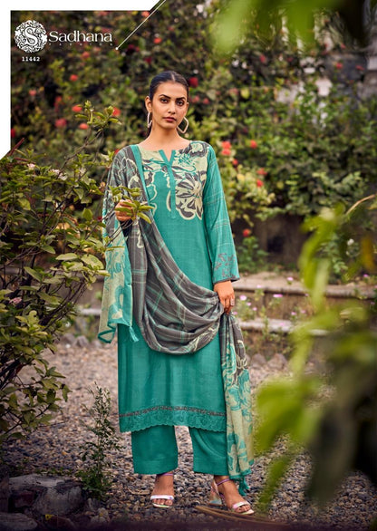 Larisa Sadhana Pure Muslin Pant Style Suits Supplier