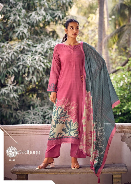 Larisa Sadhana Pure Muslin Pant Style Suits Supplier