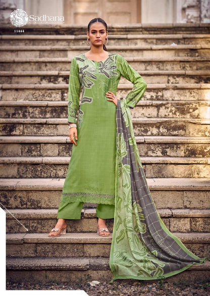 Larisa Sadhana Pure Muslin Pant Style Suits Supplier