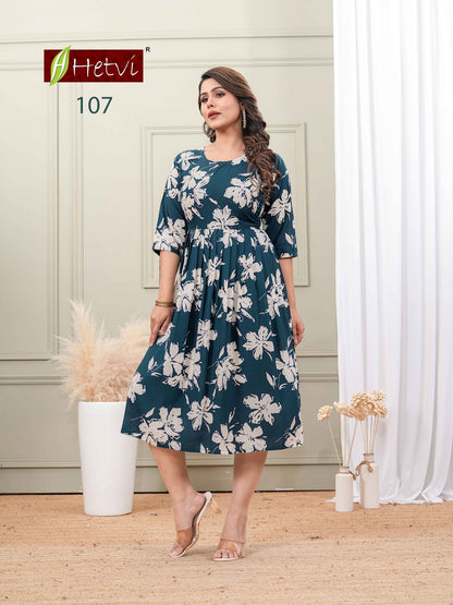 Lashita Hetvi Reyon Anarkali Kurtis Supplier India