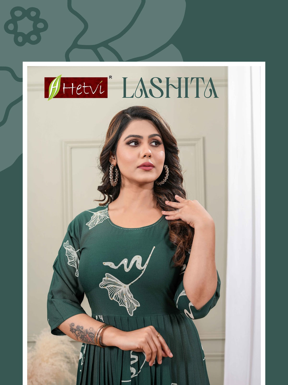 Lashita Hetvi Reyon Anarkali Kurtis Supplier India