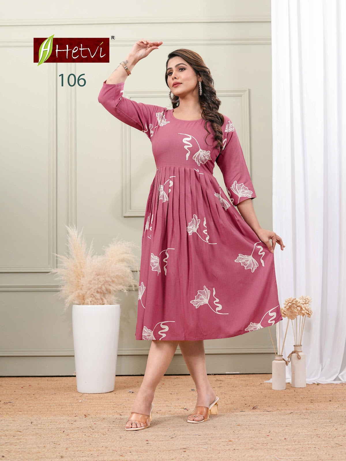 Lashita Hetvi Reyon Anarkali Kurtis Supplier India