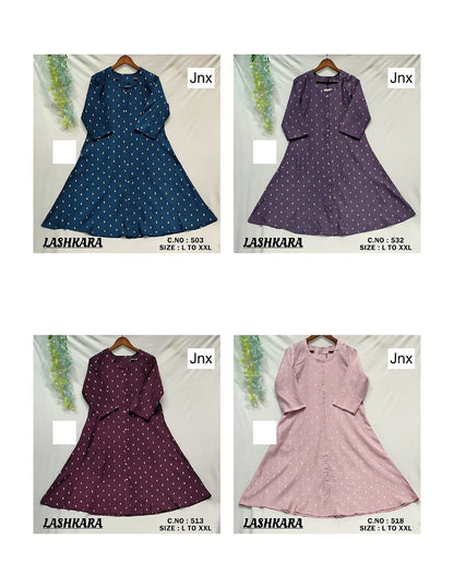 Lashkara 1209 Jnx Vertican Kurtis Manufacturer Gujarat