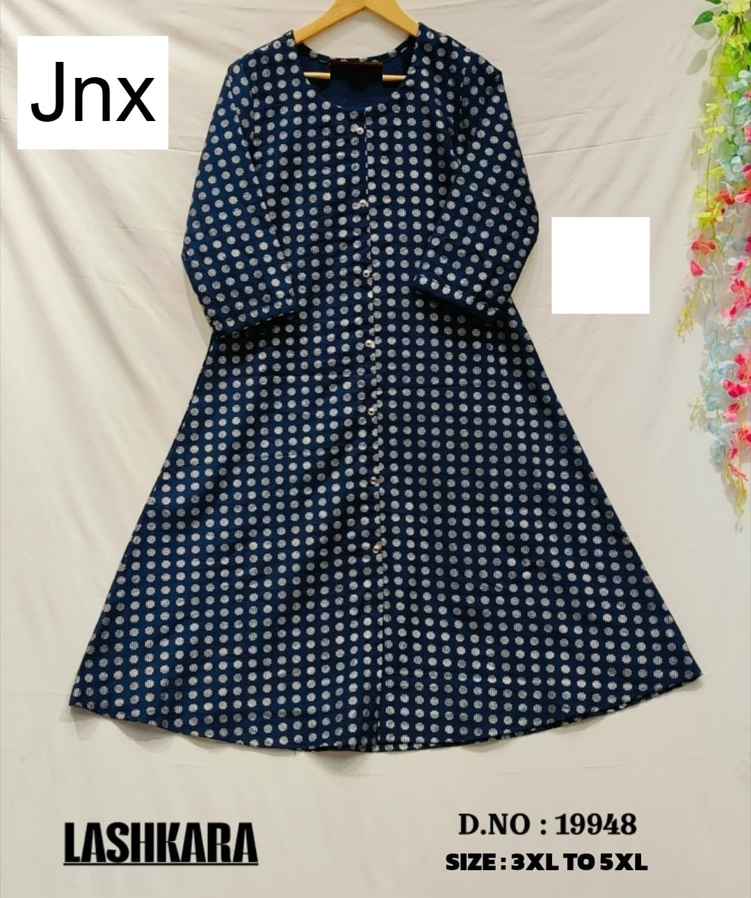 Lashkara 1303 Jnx Vertican Plus Size Kurtis Wholesale