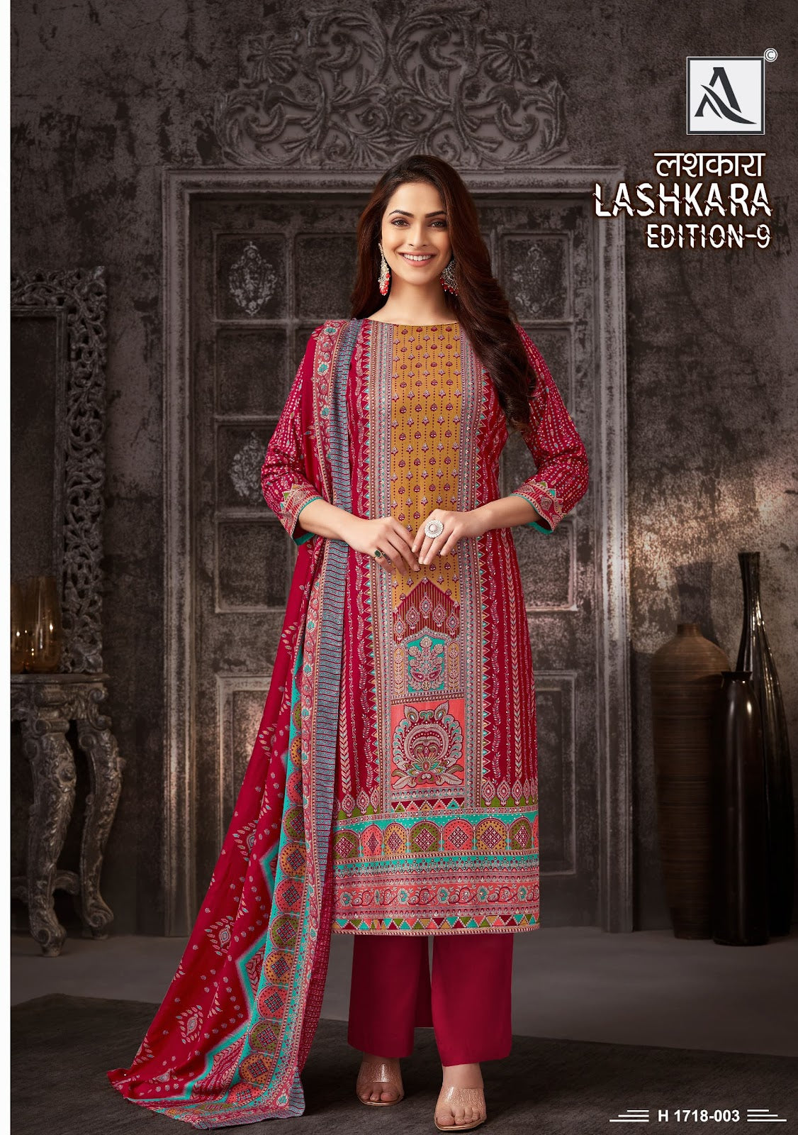 Lashkara Edition 9 Alok Viscose Pashmina Suits Exporter Gujarat