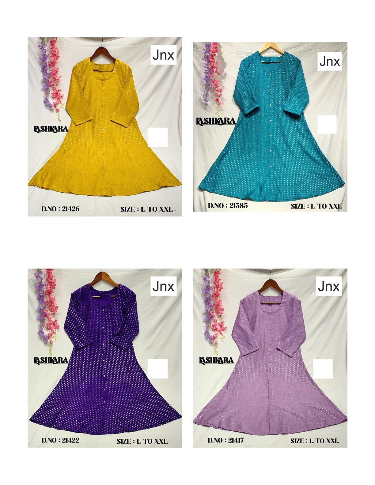 Lashkara Jnx Vertican A-Line Kurti Manufacturer Gujarat