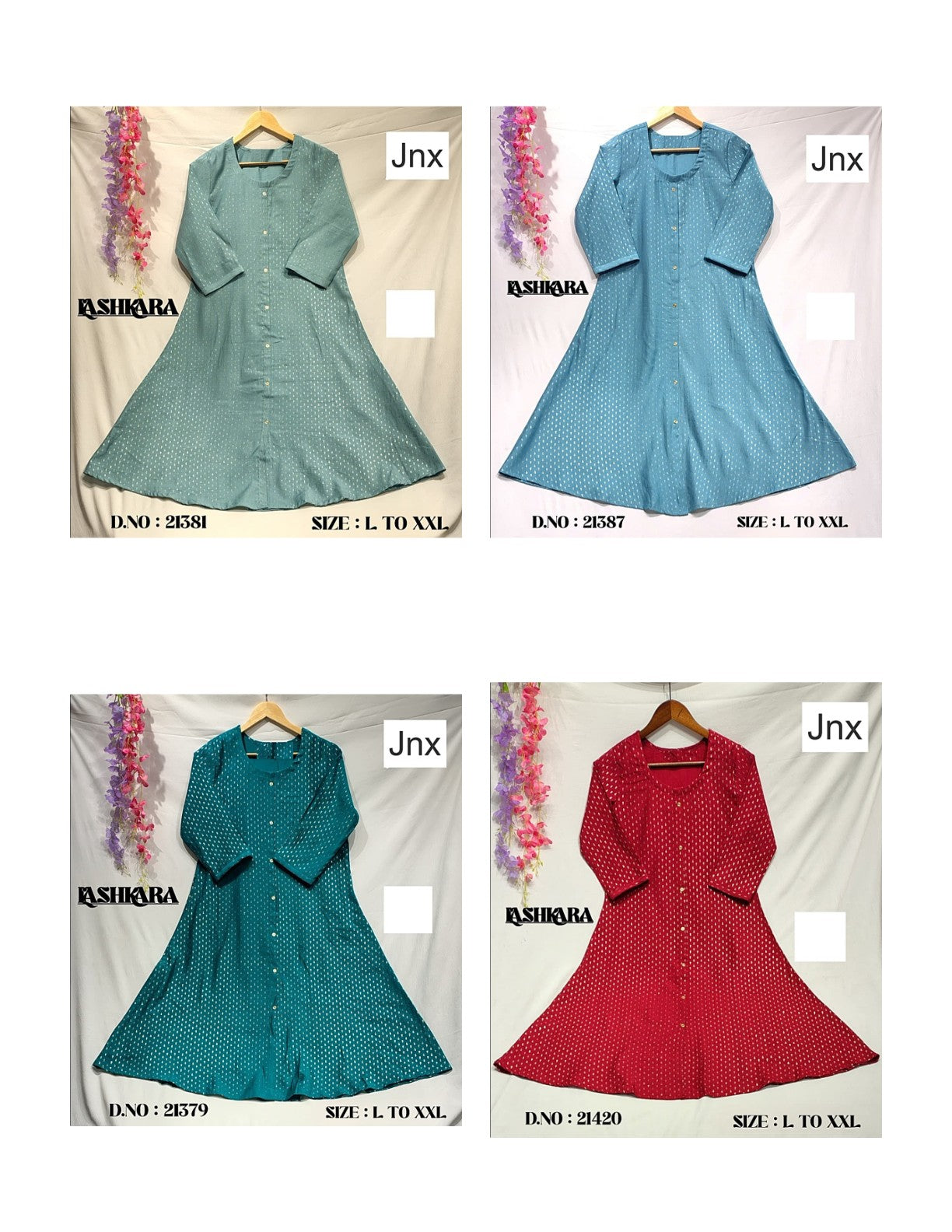 Lashkara Jnx Vertican A-Line Kurti Manufacturer Gujarat