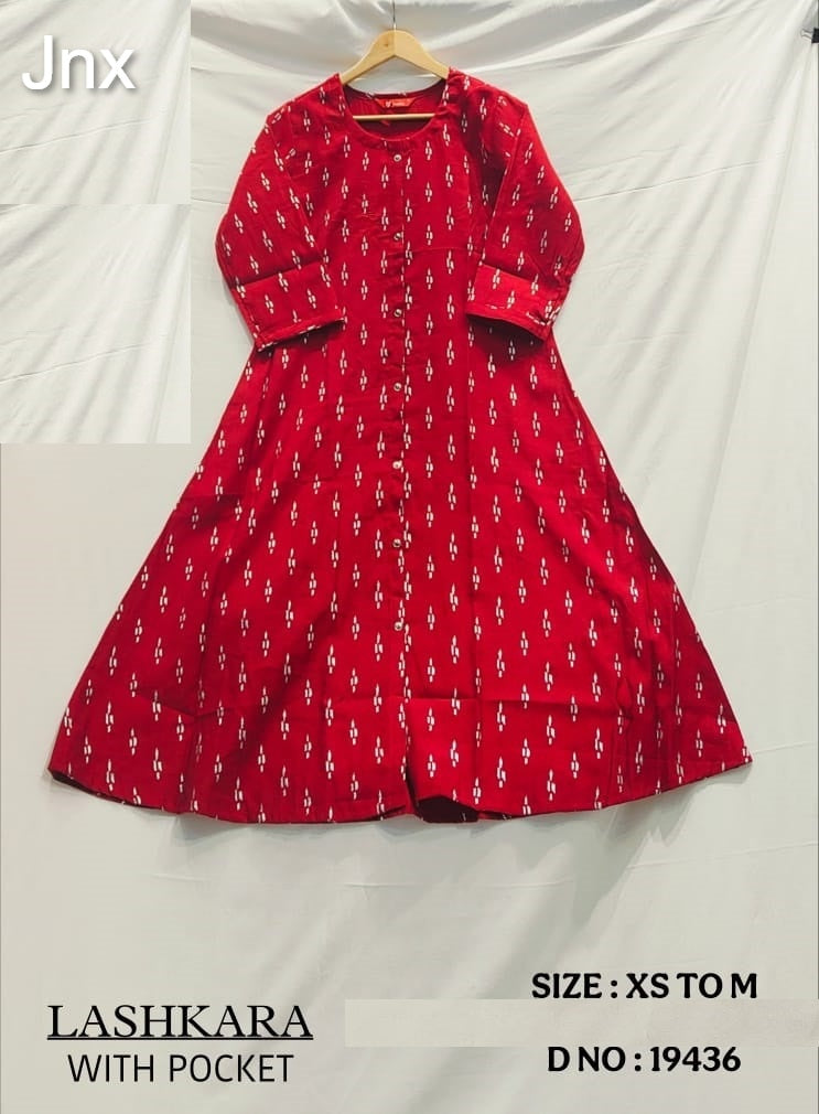 Lashkara New Jnx Vetican Kurti With Pocket Manufacturer India