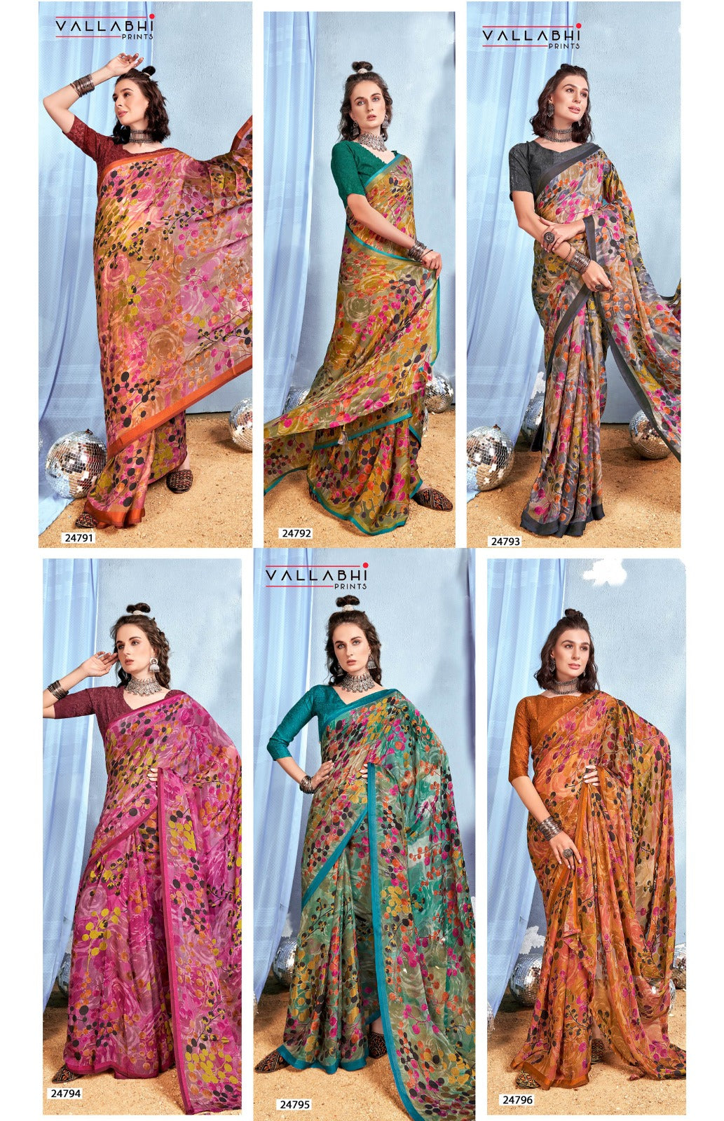 Lashkara Vol 4 Vallabhi Prints Brasso Sarees