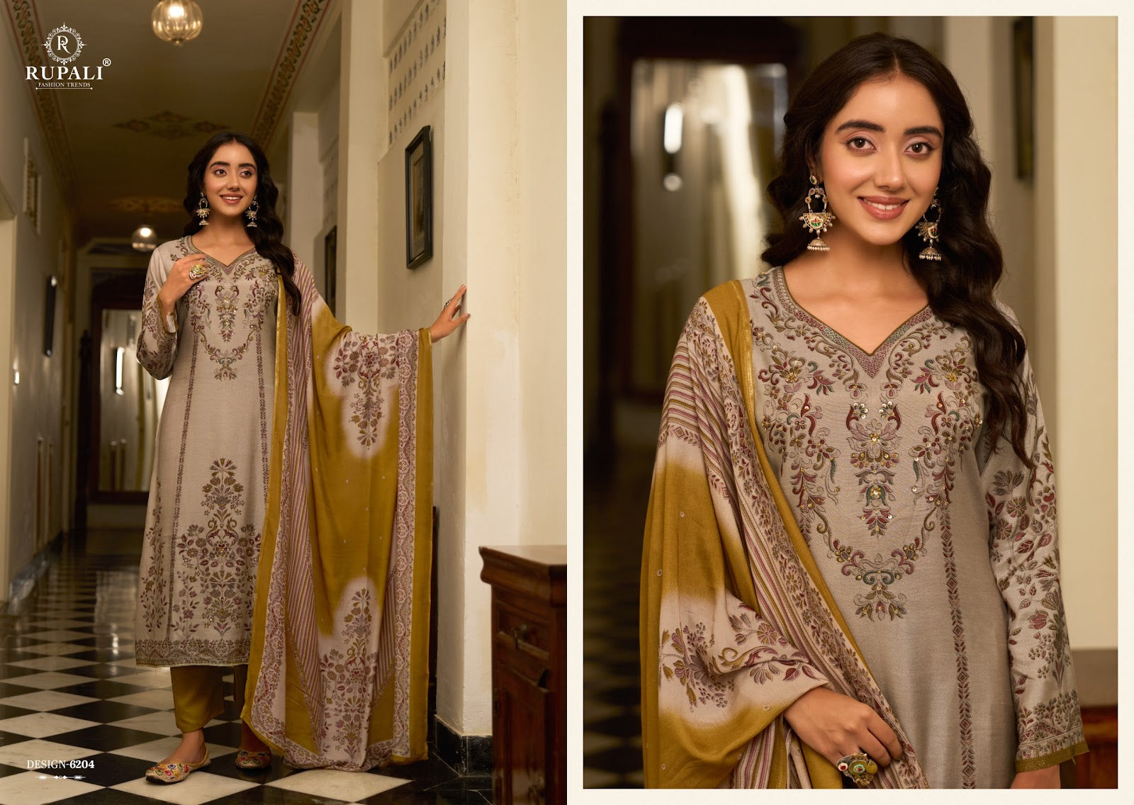 Lasya Rupali Viscose Muslin Pant Style Suits Supplier Gujarat