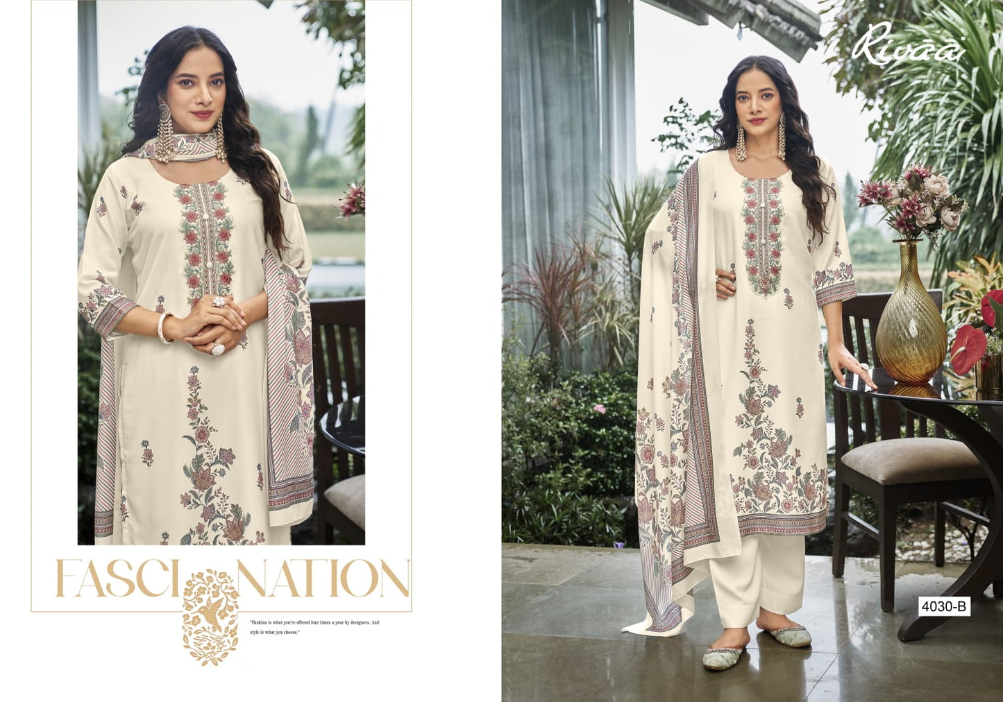 Lata Rivaa Pashmina Suits Wholesaler