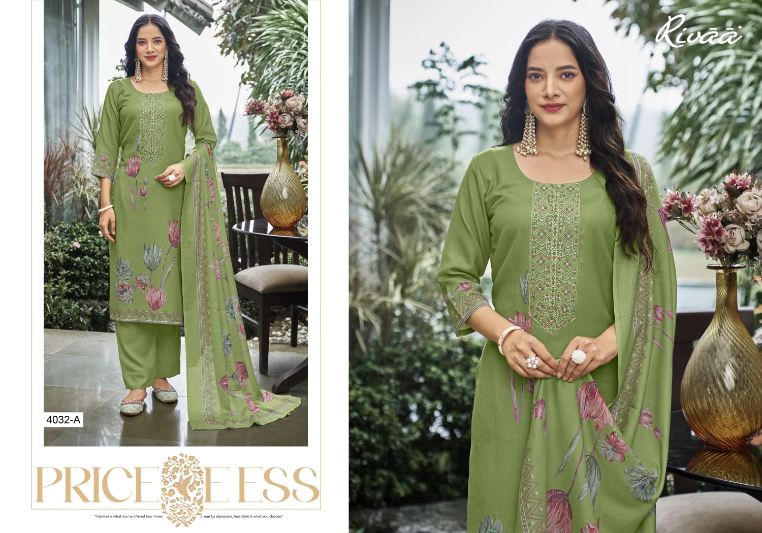 Lata Rivaa Pashmina Suits Wholesaler