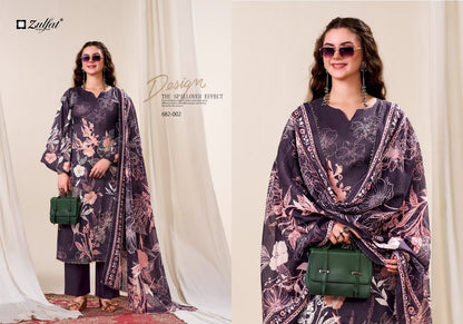 Latifa Zulfat Designer Jam Cotton Karachi Salwar Suits Manufacturer