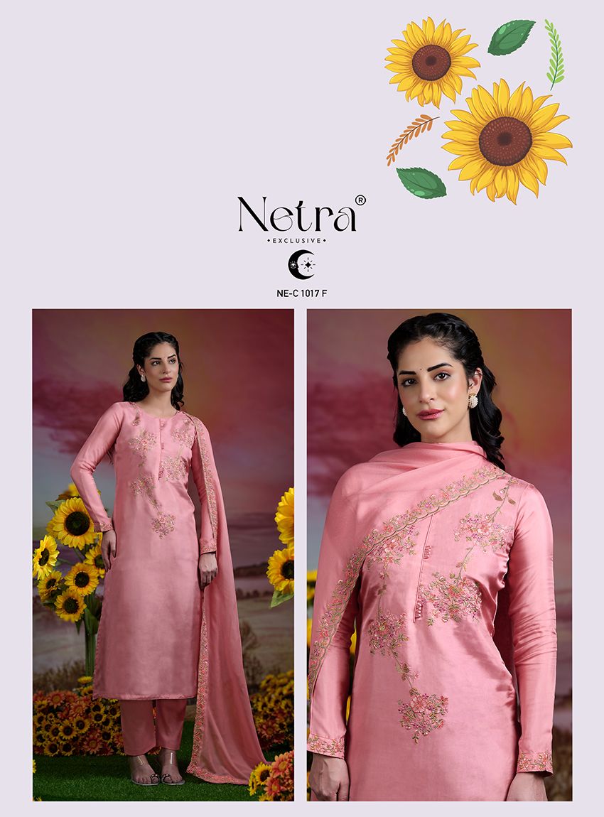 Latika Netra Silk Pant Style Suits Wholesaler Ahmedabad