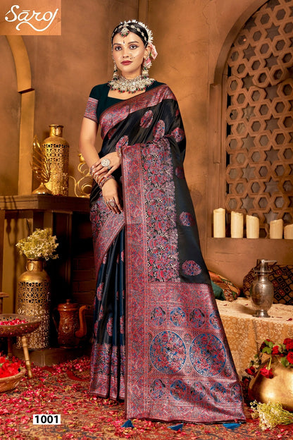 Latika Silk Vol 1 Saroj Satin Silk Sarees Manufacturer Ahmedabad