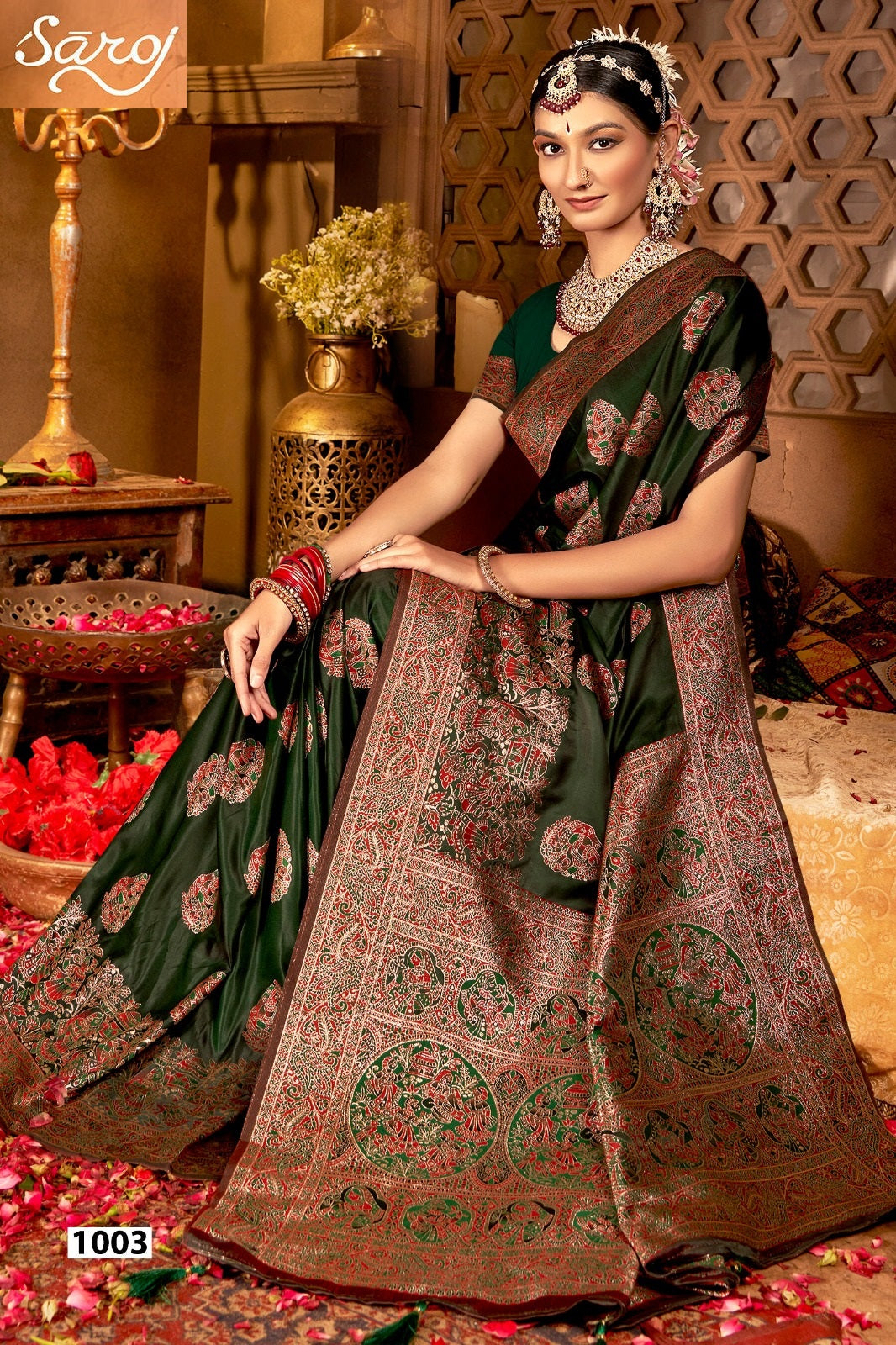 Latika Silk Vol 1 Saroj Satin Silk Sarees Manufacturer Ahmedabad