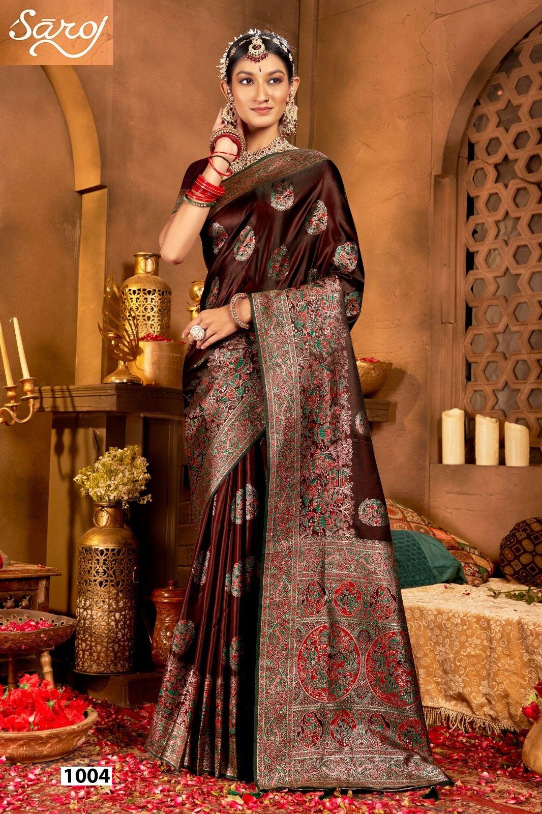 Latika Silk Vol 1 Saroj Satin Silk Sarees Manufacturer Ahmedabad